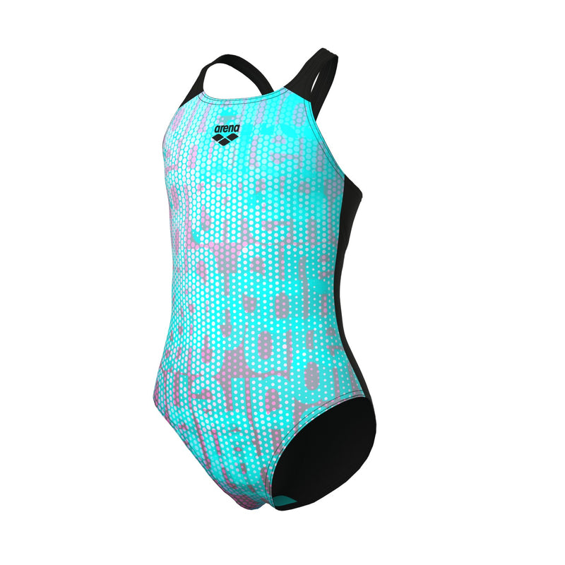 Arena G Colours Swimsuit V Back water/multi-black