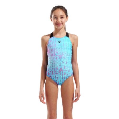 Arena G Colours Swimsuit V Back water/multi-black